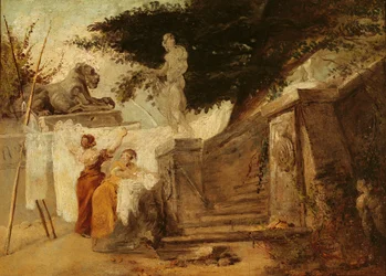 Washerwomen in a Garden